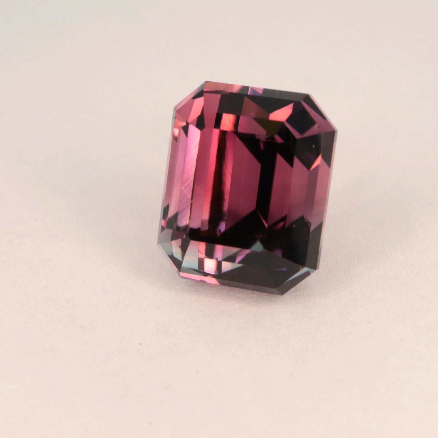 7.2ct Pink Tourmaline /slightly bicolor / Cushion Cut