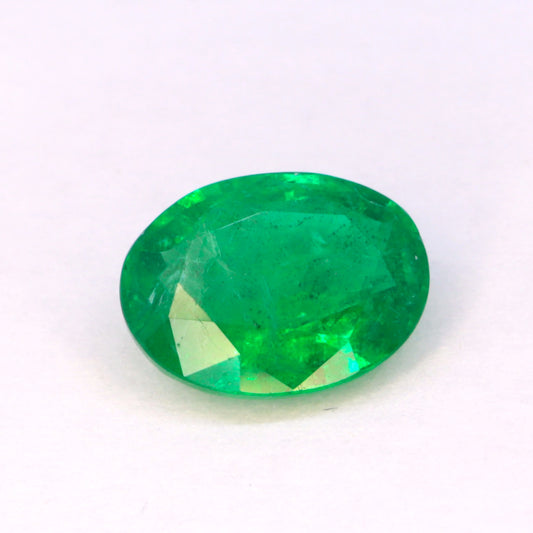 1.5 ct Natural Emerald/ Oval Cut