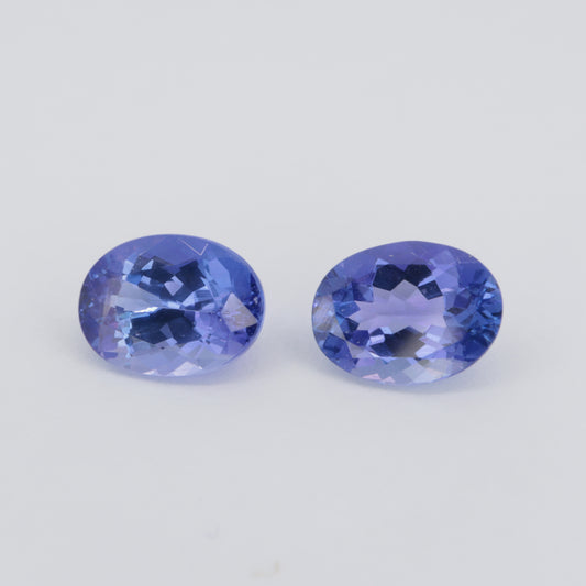 A pair of Tanzanite 1.78ct and 1.64ct  /   Oval cut