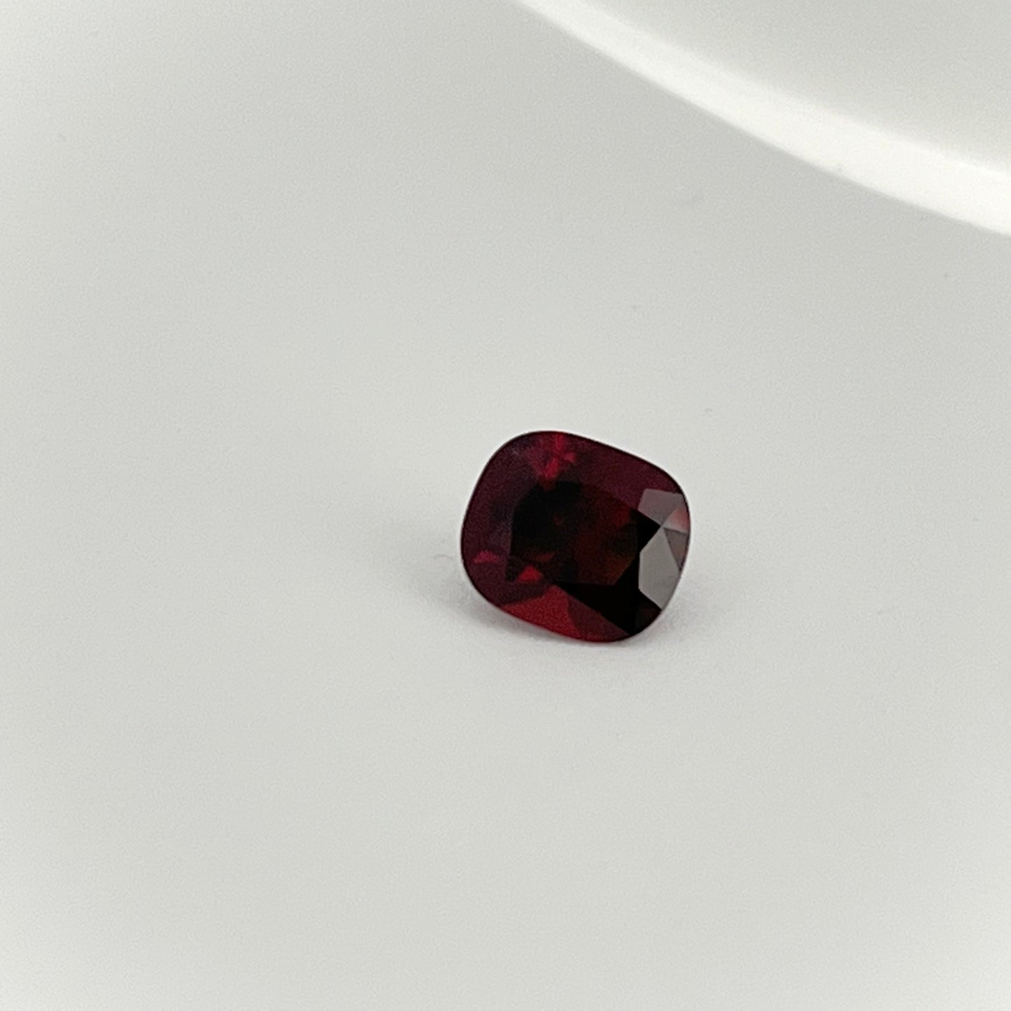 1.74ct Red Garnet / Emerald cut