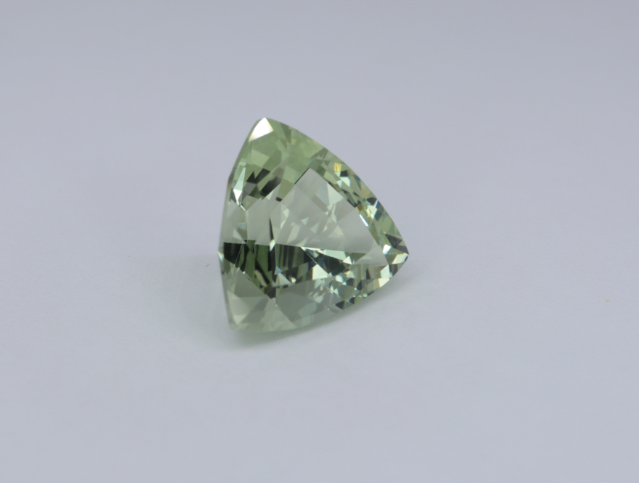 3.49ct Prasiolite / Trillion cut