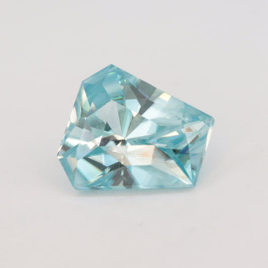 3.5ct Blue Zircon / Key stone shape