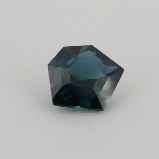0.66ct   Blue/Green Sapphire custom cut