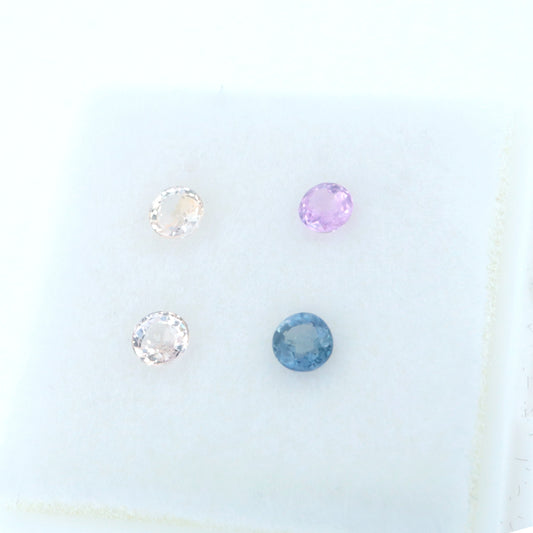 Pink, Blue Sapphire 2.7-3.0mm