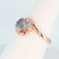 Sapphire and diamond / 14K Rose Gold ring